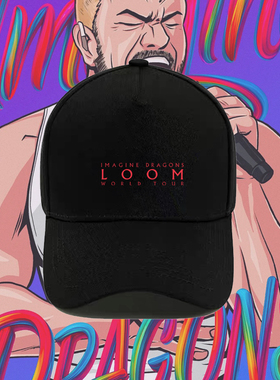Imagine Dragons梦龙乐队应援周边巡演印花棒球帽男女遮阳鸭舌帽