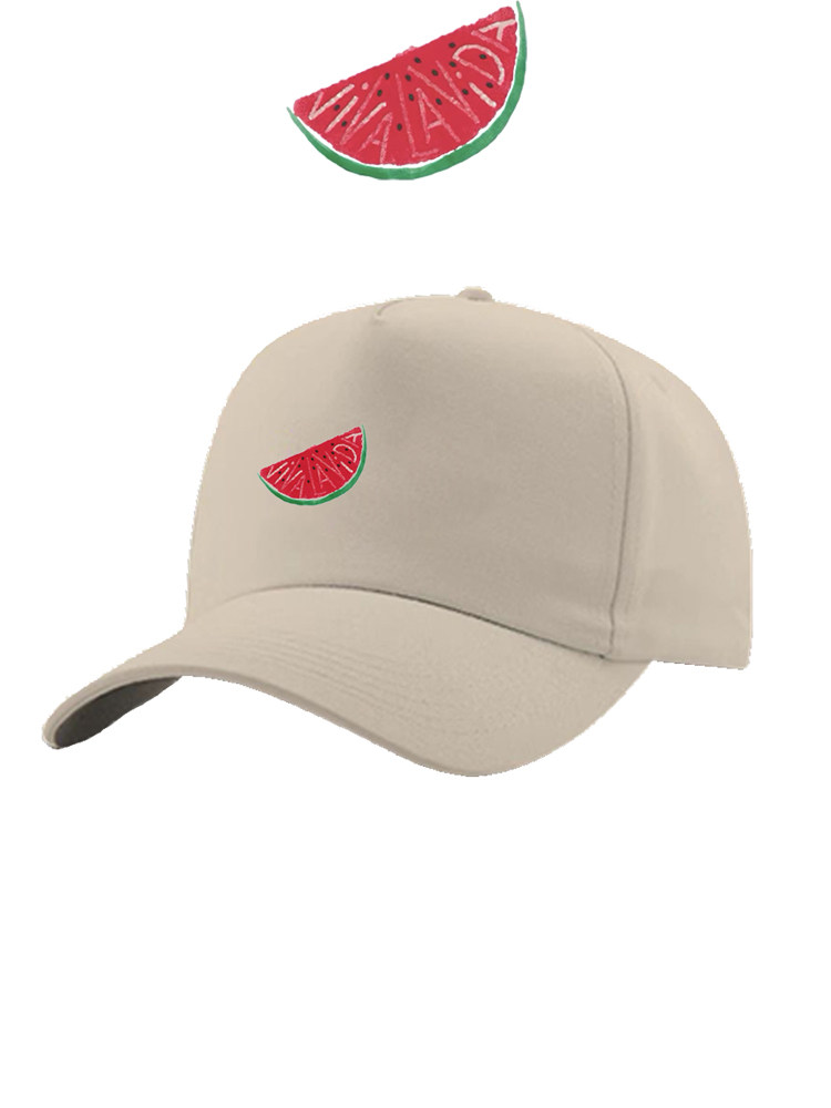 酷玩乐队西瓜Viva La Vida印花男女休闲纯棉棒球帽潮流百搭鸭舌帽