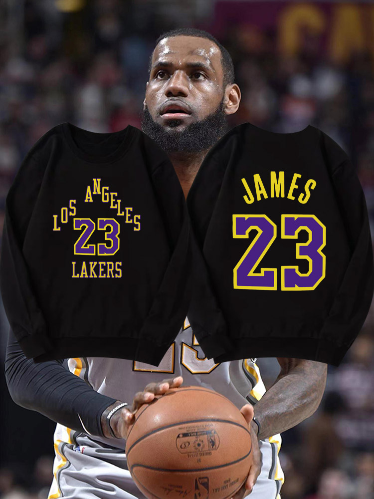 湖人队24赛季城市圆领卫衣