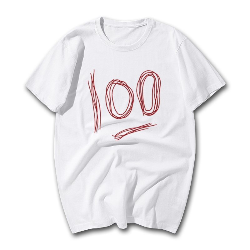 考试满分好运100短袖学生班服