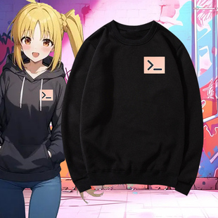 孤独摇滚动漫周边伊地知虹夏同款cos潮流男女印花宽松圆领卫衣服