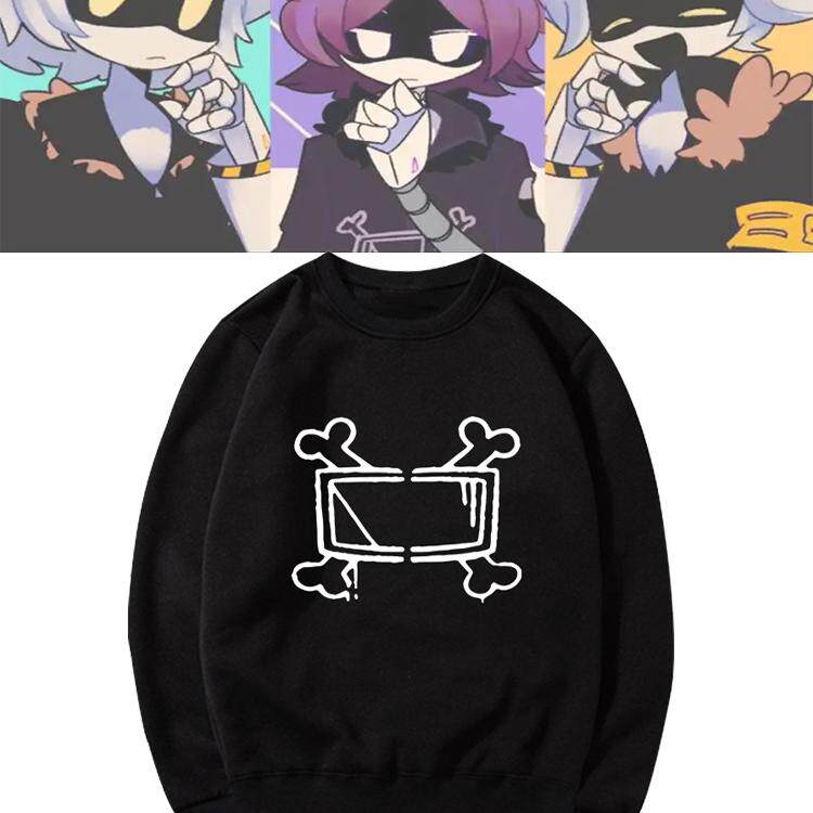 无机杀联名周边印花圆领卫衣