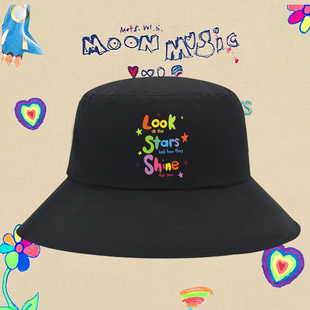 ColdPlay酷玩乐队Yellow帽子男女休闲摇滚演唱会周边渔夫帽防晒