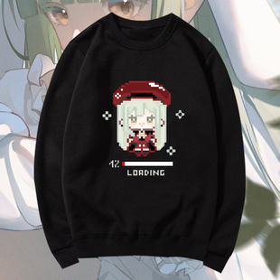 若叶睦mujika周边mygo男女二次元印花圆领卫衣宽松保暖运动上衣服