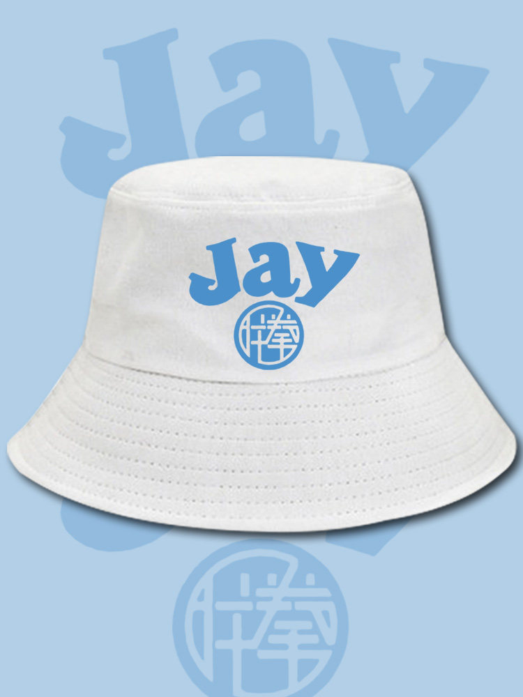周杰伦jay专辑合集歌曲印花渔夫帽男女情侣款百搭休闲遮阳盆帽潮