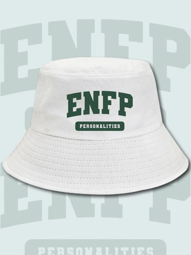 ENFP快乐小狗印花渔夫帽男女盆帽