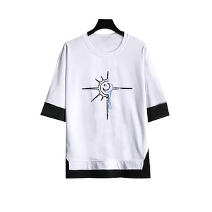 张信哲未来式2024演唱会同款日月星辰周边假两件男女应援服五分袖