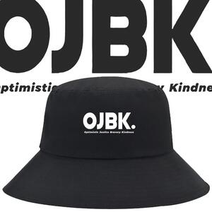 OJBK搞笑文字行吧印花渔夫帽