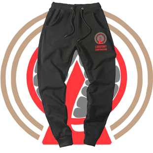 脑叶公司周边同款Lobotomy Corporation男女游戏印花宽松休闲长裤