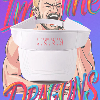 Imagine Dragons演唱会梦龙乐队应援周边巡演印花遮阳纯棉空顶帽