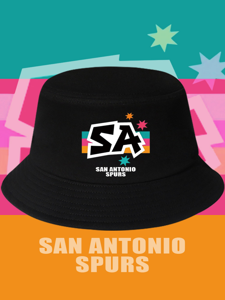 马刺SA城市款复古篮球纪念渔夫帽邓肯帕克吉诺比利运动休闲盆帽子