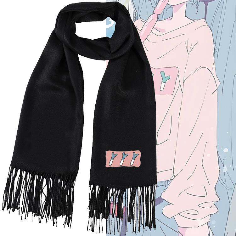初音未来联名葱娘同款印花围巾