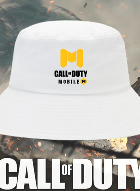 使命召唤CODM手游幽灵手机游戏周边印花渔夫帽男女潮流遮阳盆帽子