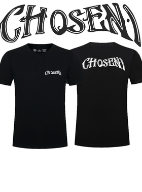 美式篮球詹姆斯Chosen1天选之子印花短袖男女训练宽松运动圆领T恤