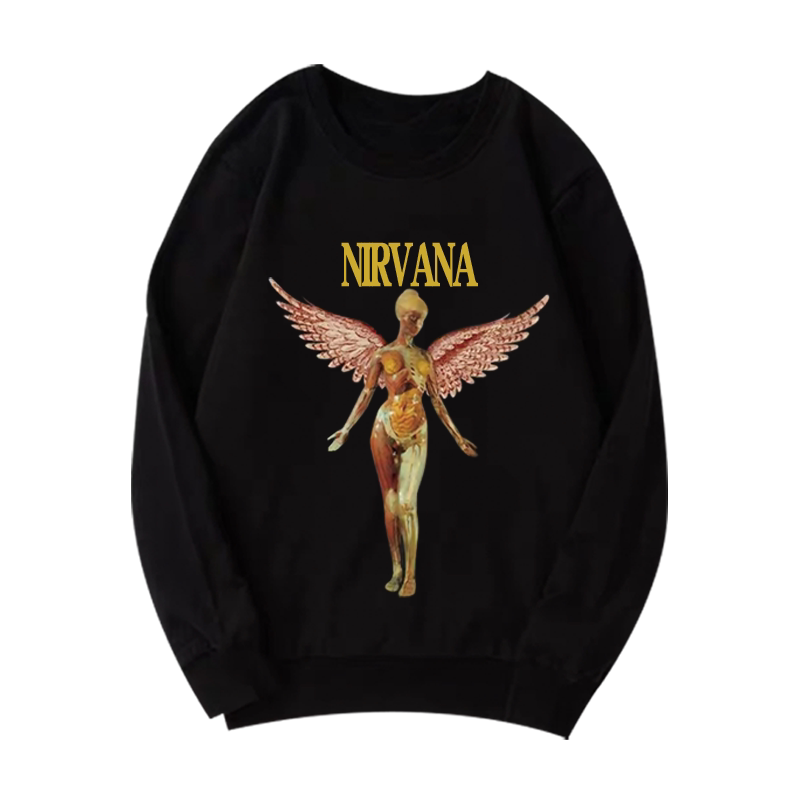 NIRVANA涅槃天使摇滚乐队卫衣