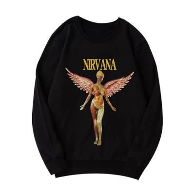 NIRVANA涅槃天使摇滚乐队卫衣