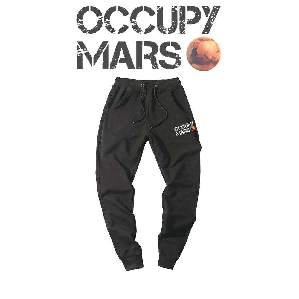 马斯克同款占领火星印花运动长裤
