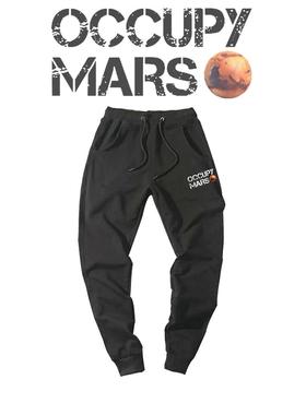 马斯克同款占领火星OCCUPY MARS SpaceX印花宽松休闲抽绳运动长裤