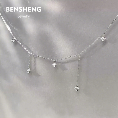 BENSHENG满天星通体925纯银项链