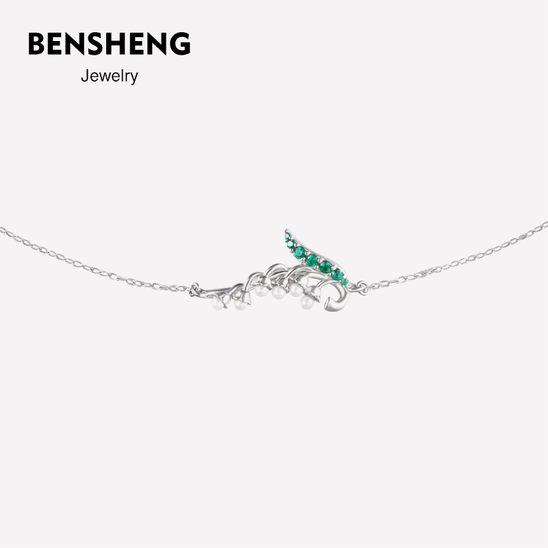 bensheng铃兰项链女法式小众设计