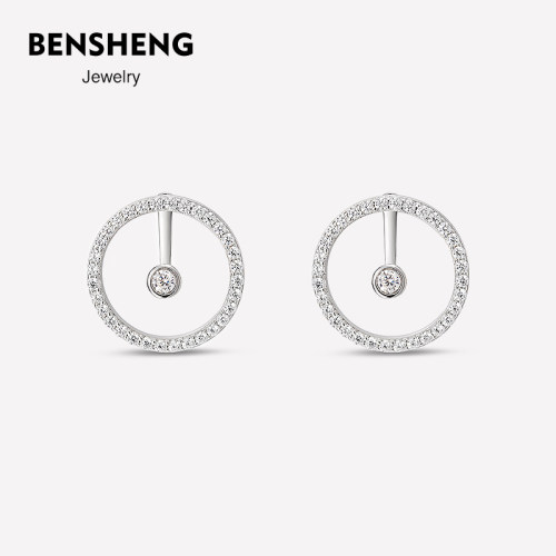 BENSHENG法式简约耳钉女小众