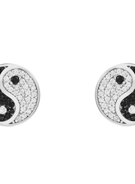 BENSHENG太极耳钉女中国风小众