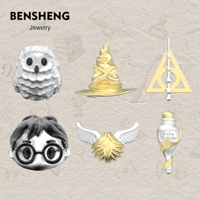 BENSHENG哈利金色飞贼海德薇耳钉