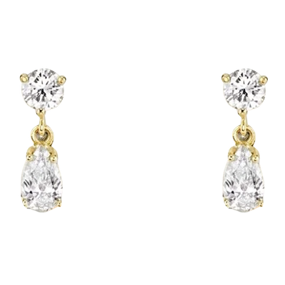 BENSHENG迷你s925纯银水滴耳钉