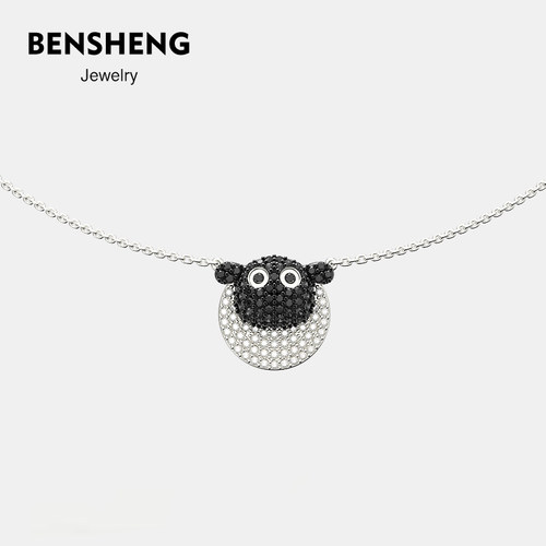BENSHENG小羊耳钉女原创小众