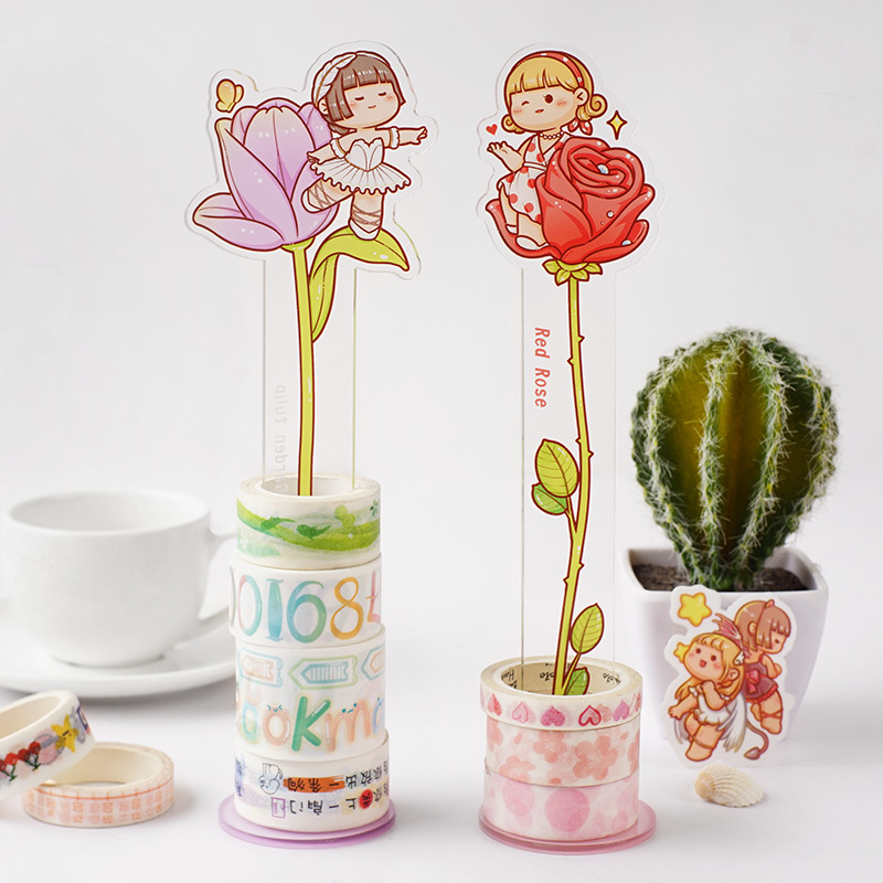 少女桌面摆件整理架手帐胶带新品