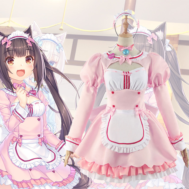猫娘乐园cos服 巧克力香兰子cosplay 女仆装连衣裙二次元动漫套装