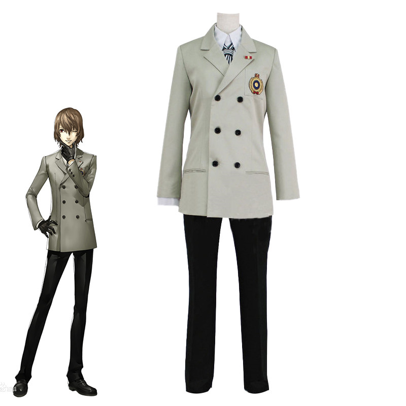 女神异闻录COS服 明智吾郎 cosplay服校服二次元动漫角色扮演全套