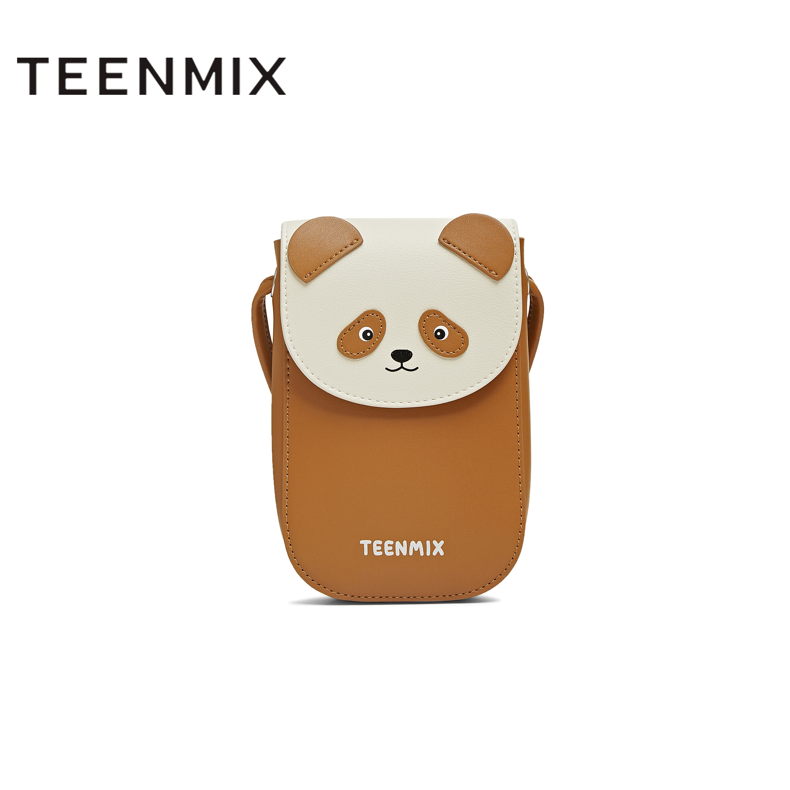 天美意冬新款商场同款猫图案迷你手机包女斜挎包X3181DX5