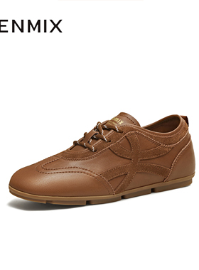 天美意秋新款潮流运动休闲百搭复古系带女德训鞋KG146CM5