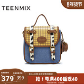 天美意秋新款 商场同款 玩具总动员联名百搭女双肩包X3156CX5