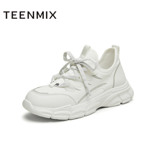 天美意新款 厚底轻便舒适休闲鞋 女老爹鞋 BI842AM5 商场同款