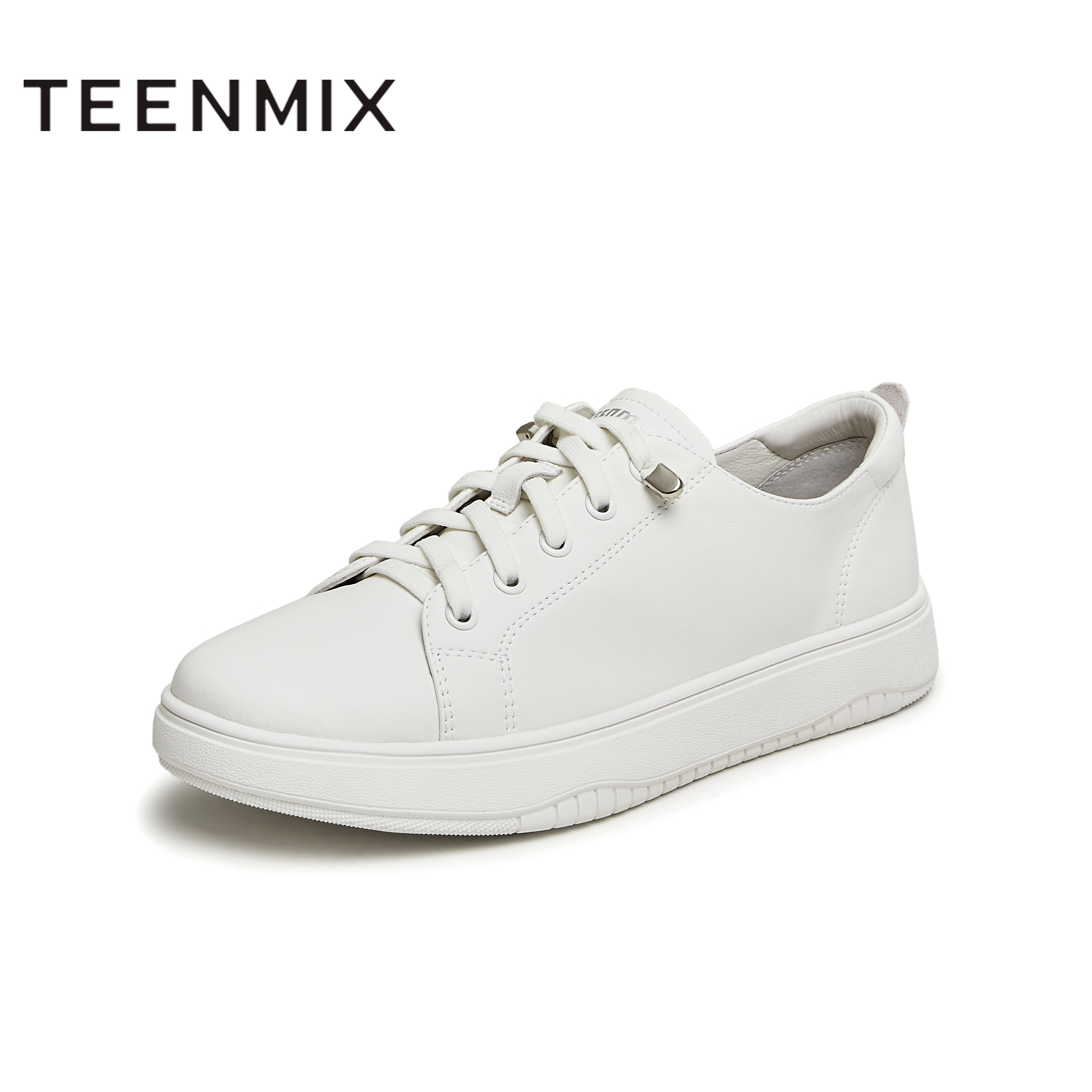 天美意百搭小白鞋低帮板鞋女一脚蹬运动休闲鞋2024春新款clq63am4