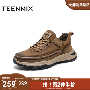 男休闲鞋 天美意冬新款 鞋 英伦复古户外工装 3YA01DM4 商场同款