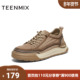 一脚蹬复古厚底增高男布鞋 天美意秋新款 商场同款 3RT01CM4