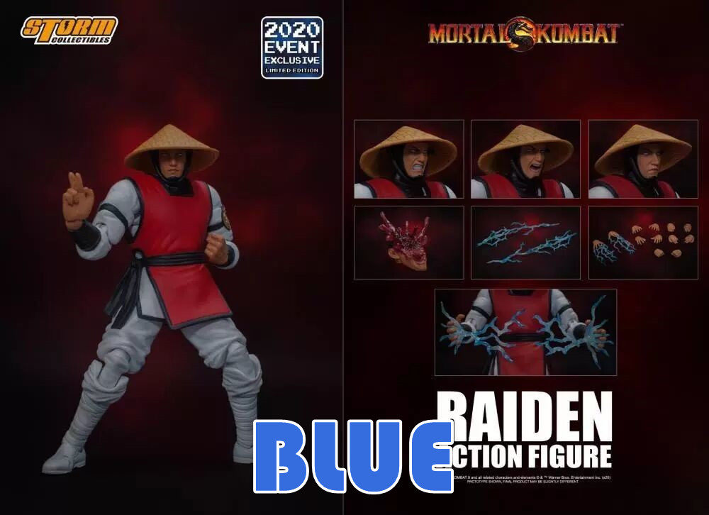 全新现货 storm toys 1/12 真人快打 raiden sdcc 2020 红雷电