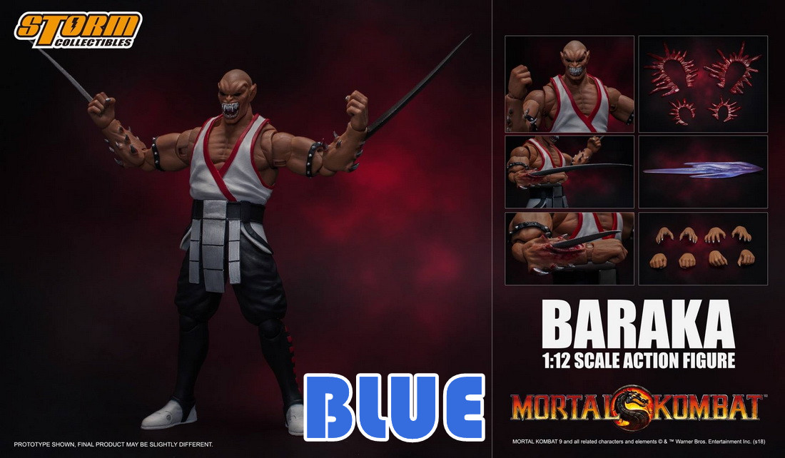 全新现货storm toys 1/12 真人快打 baraka 巴拉卡 双头雕