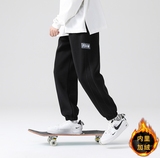 加绒大码男裤冬款50%棉潮男宽松束脚百搭休闲j加绒裤卫裤2218p65，男装休闲裤，1203-1（原钱塘5012-1）