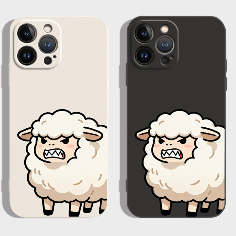 可爱绵羊iPhone17promax手机壳