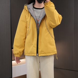 时尚 200斤胖mm韩版 大码 连帽冲锋衣棉服 简约百搭显瘦外套 女装 冬季