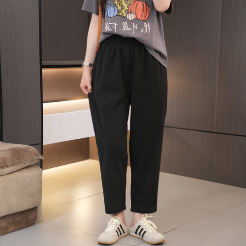 胖妹妹必入高腰显瘦休闲哈伦裤