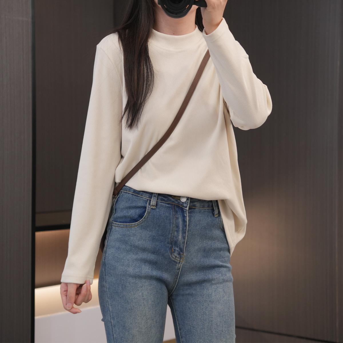 胖mm过年必入多色亲肤大码打底衫