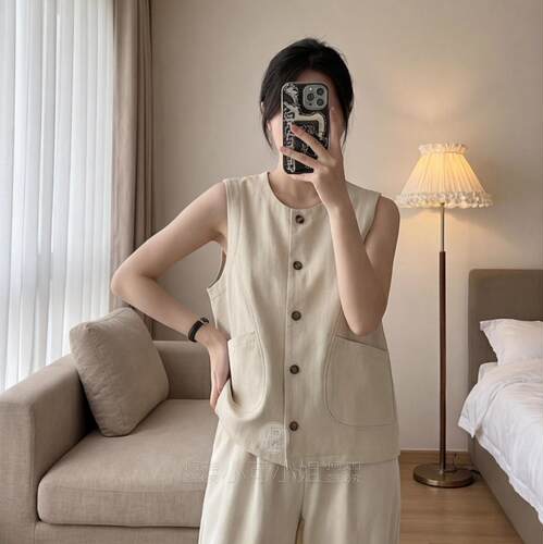 闭眼入大口袋宽松显瘦叠穿马甲