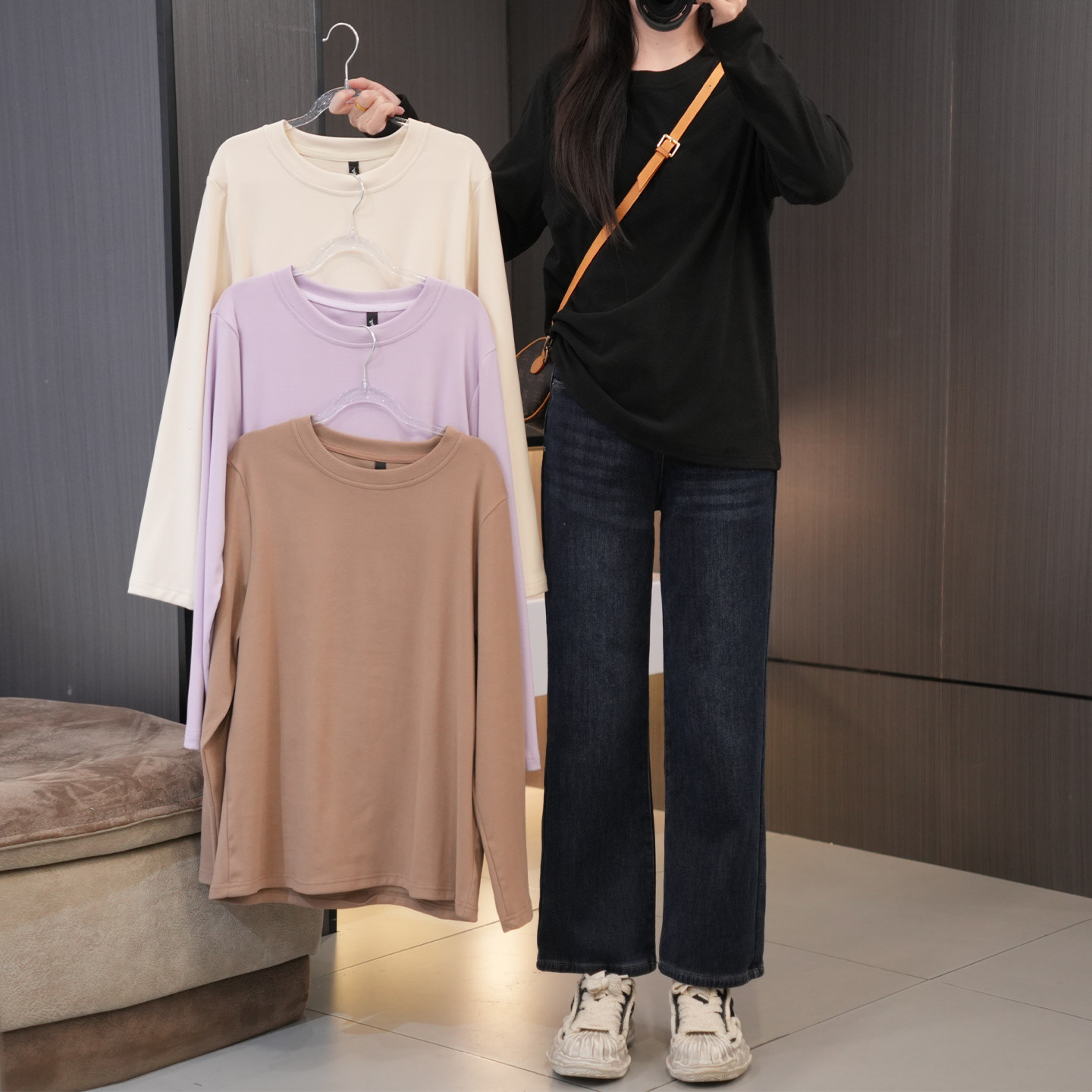 闭眼入冬季加绒保暖百搭打底衫