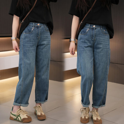 闭眼入时尚高腰显瘦大码镰刀裤