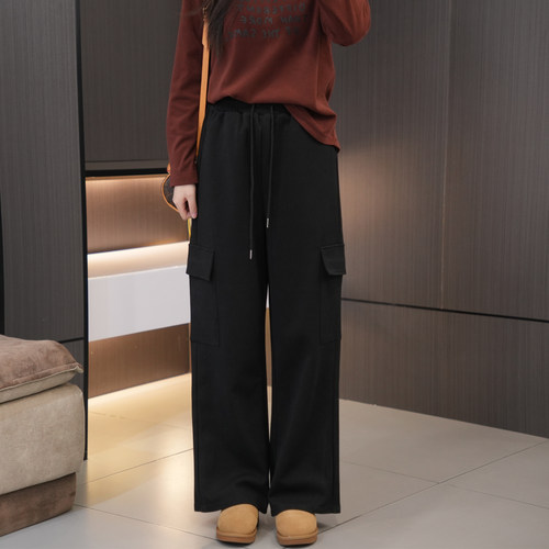 早春必入大码高腰显瘦休闲工装裤